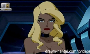 Justice league anime - canary screwed in a flash