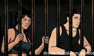 Archer manga - jail sex with lana