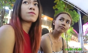 Super diminutive 18yo thai chick with bangkok bubble-butt wazoo rides tuktuk ft. song